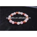 Handmade Natural Gold Stone With 8MM Round Rose Quartz Beaded Bracelet/Gemstone Bracelet